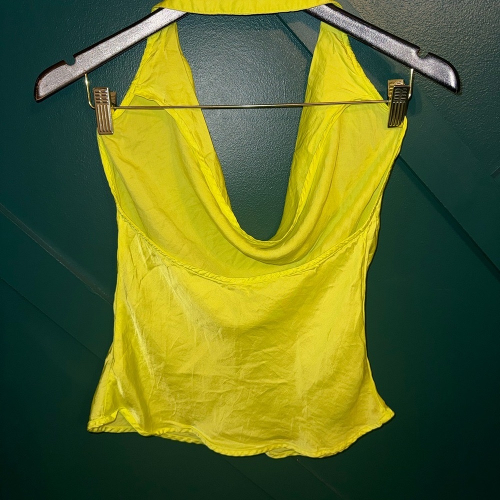 Vibrant Yellow Halter Camisole - Picture 3 of 3